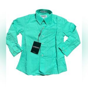 Toddler Boys Gioberti Mint Green Dress Shirt NWT